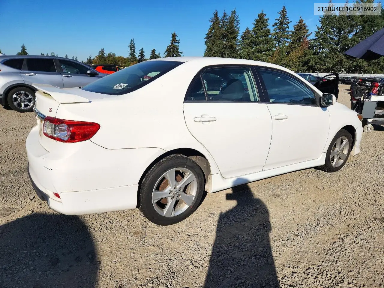 2012 TOYOTA COROLLA VIN 2T1BU4EE1CC916902 — фото 3