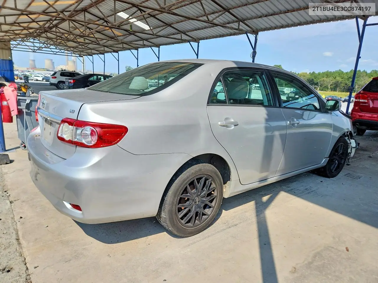 2012 TOYOTA COROLLA VIN 2T1BU4EE3CC874197 — фото 3