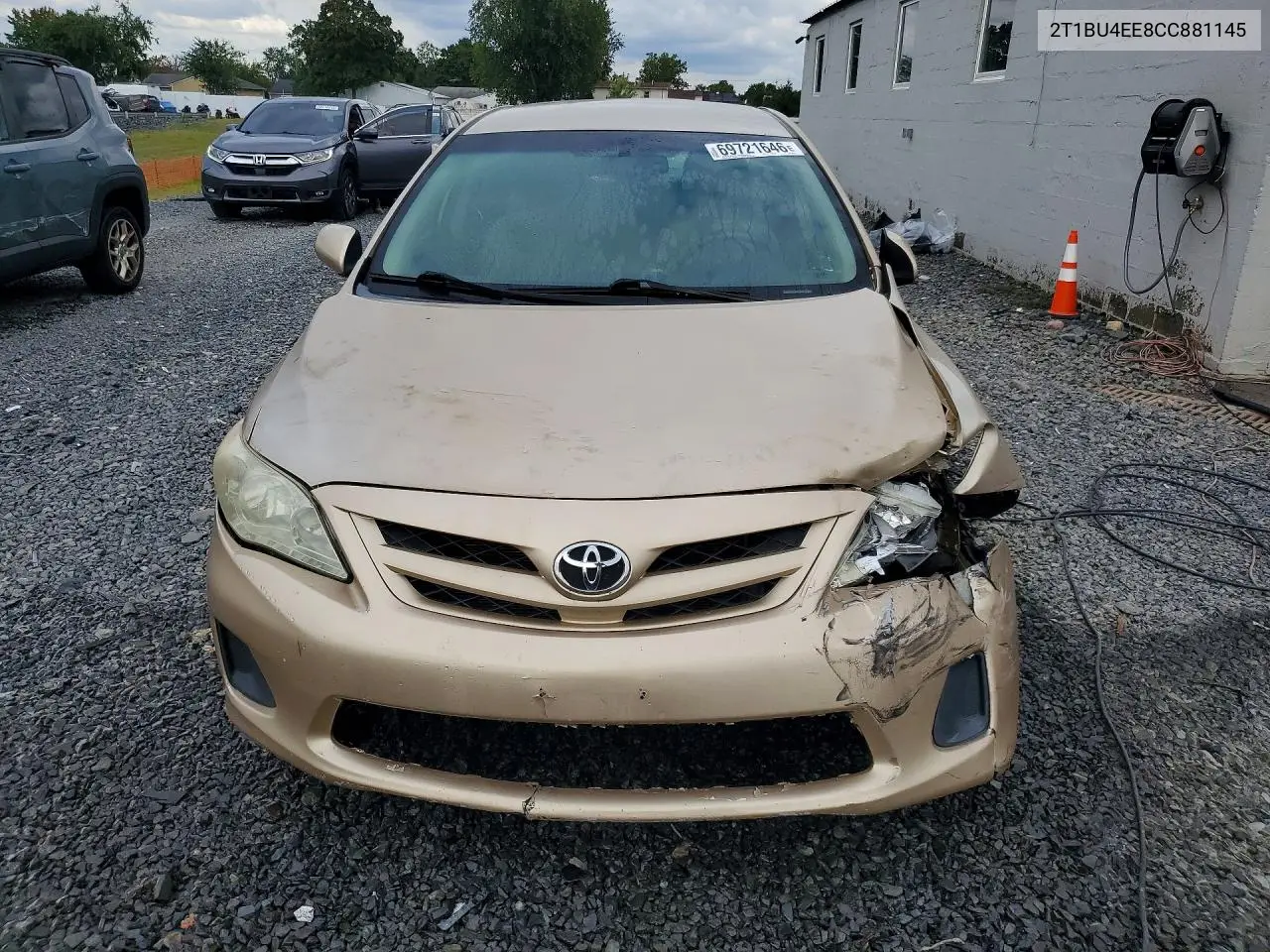 2012 TOYOTA COROLLA VIN 2T1BU4EE8CC881145 — фото 5