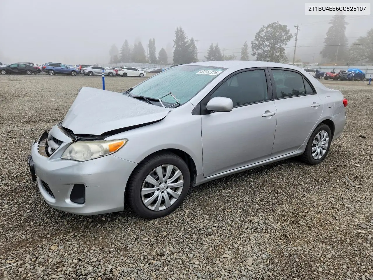 TOYOTA COROLLA 2012, VIN 2T1BU4EE6CC825107