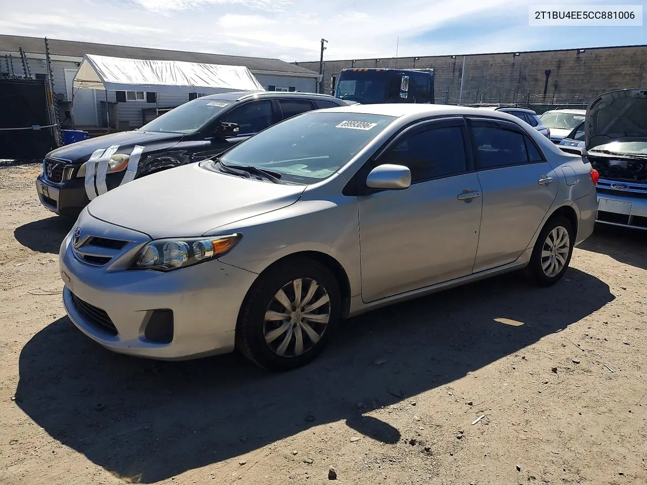 TOYOTA COROLLA 2012, VIN 2T1BU4EE5CC881006