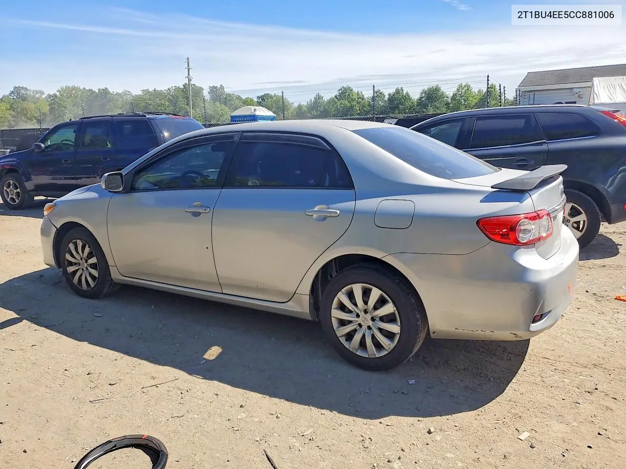 2012 TOYOTA COROLLA VIN 2T1BU4EE5CC881006 — фото 2