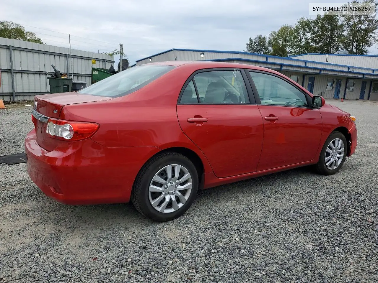 2012 TOYOTA COROLLA VIN 5YFBU4EE9CP066257 — фото 3