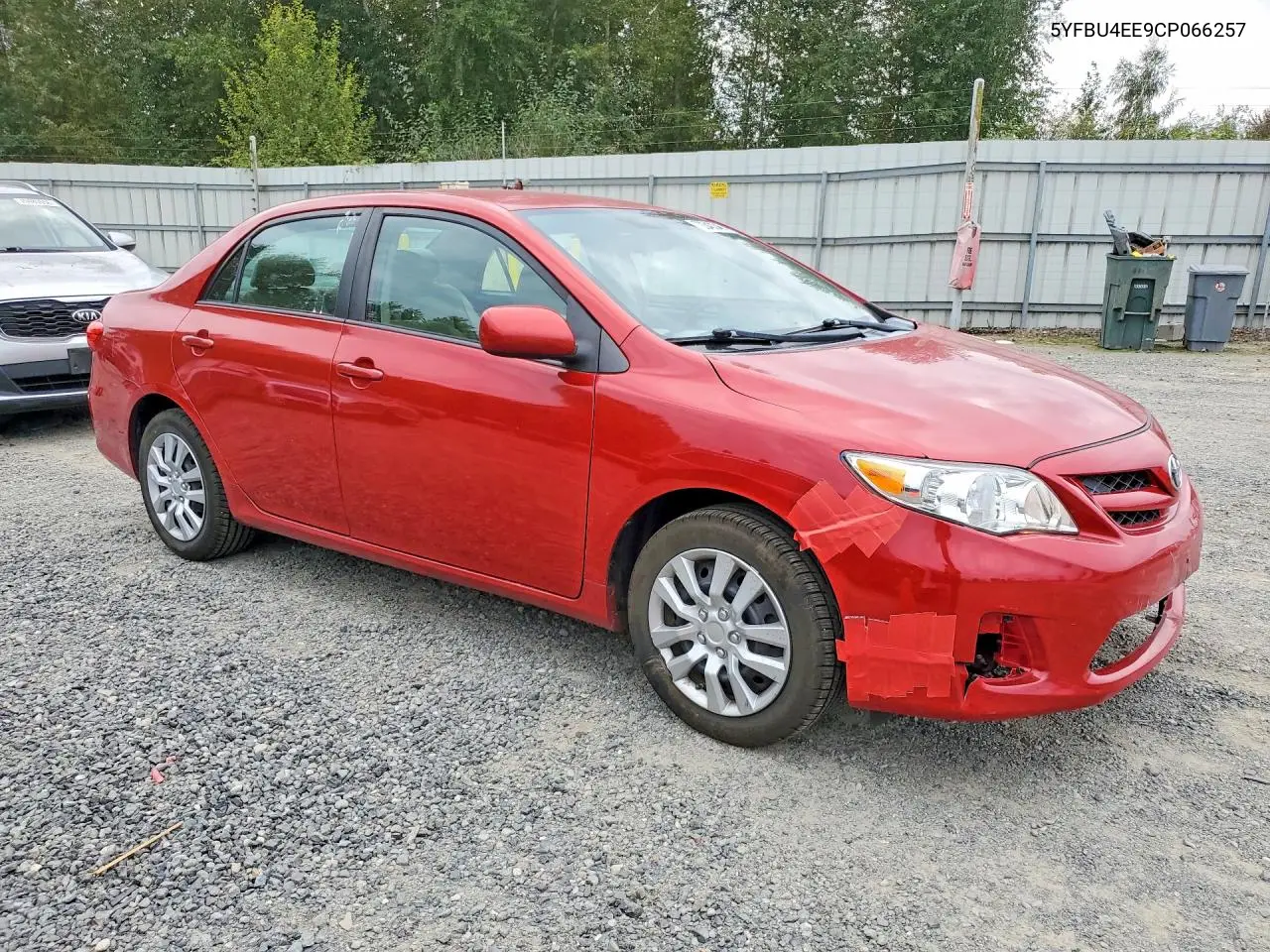 2012 TOYOTA COROLLA VIN 5YFBU4EE9CP066257 — фото 4