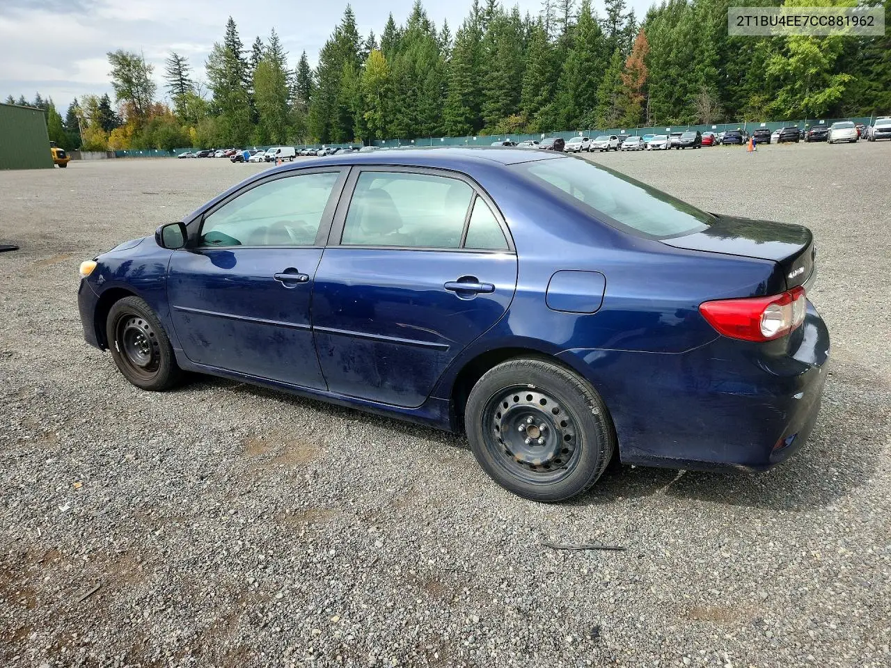 2012 TOYOTA COROLLA VIN 2T1BU4EE7CC881962 — фото 2