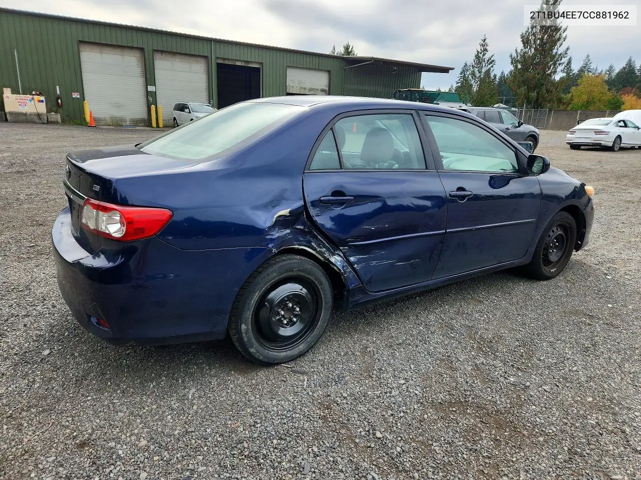 2012 TOYOTA COROLLA VIN 2T1BU4EE7CC881962 — фото 3