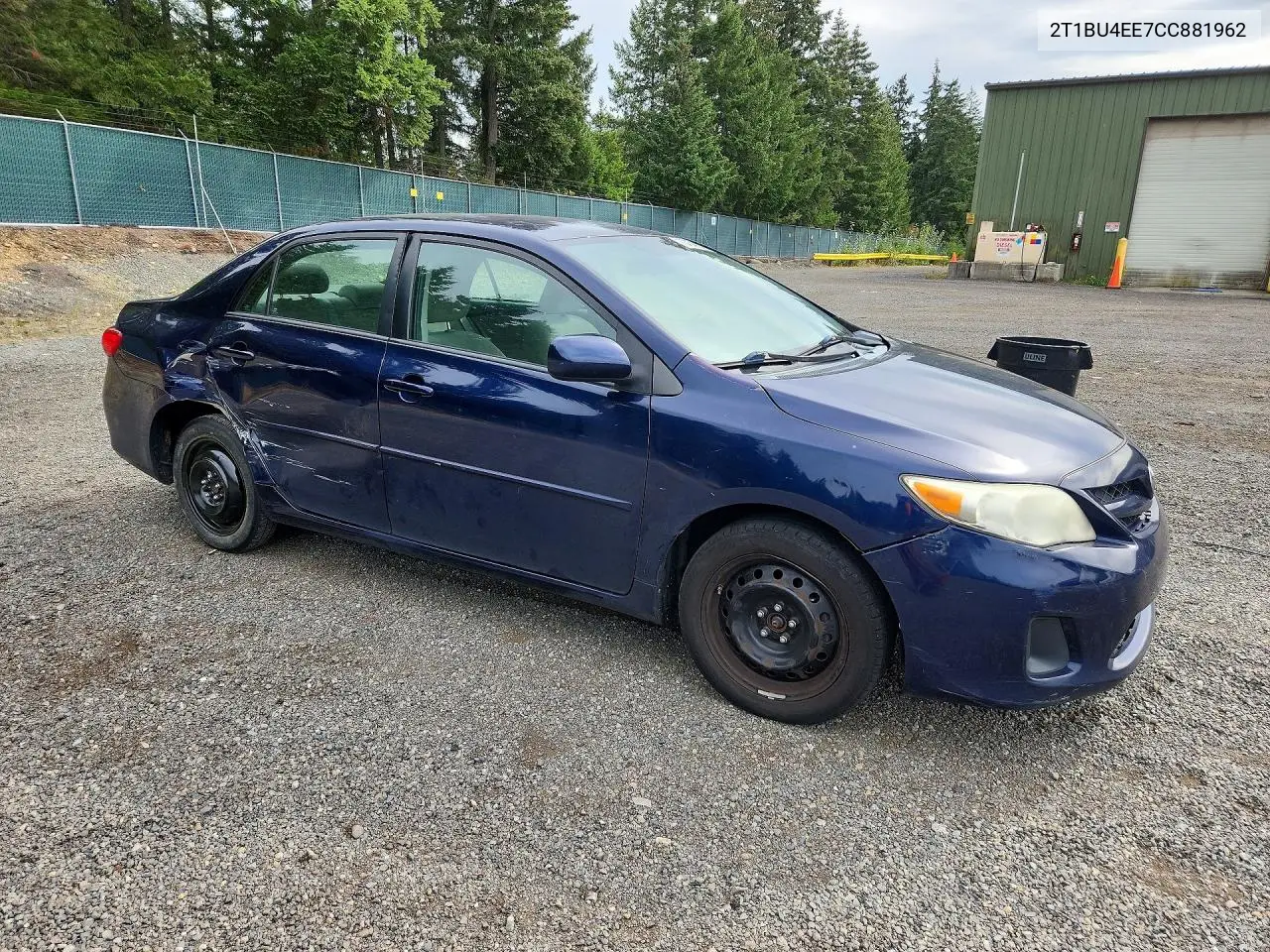2012 TOYOTA COROLLA VIN 2T1BU4EE7CC881962 — фото 4