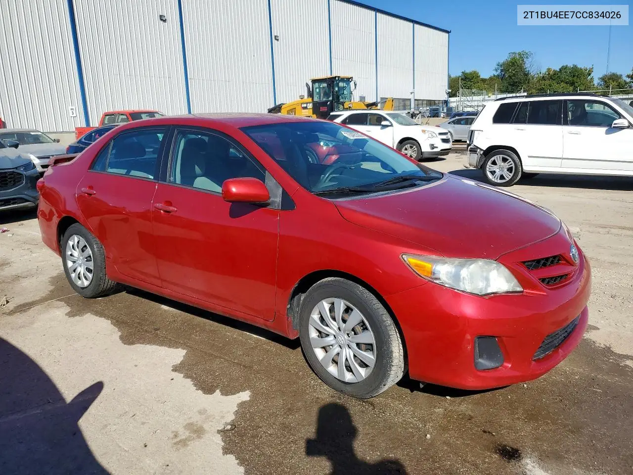 2012 TOYOTA COROLLA VIN 2T1BU4EE7CC834026 — фото 4
