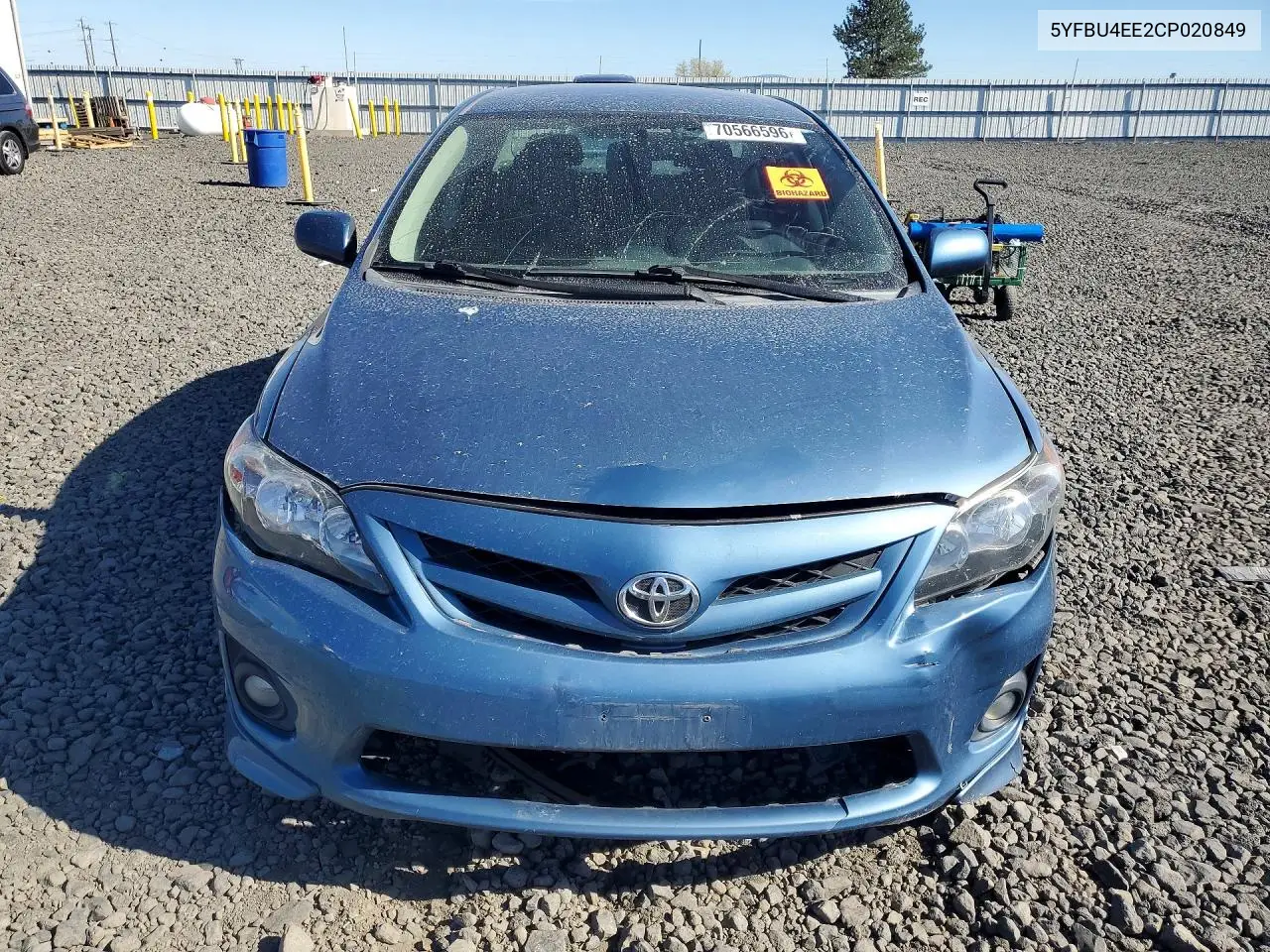2012 TOYOTA COROLLA VIN 5YFBU4EE2CP020849 — фото 5