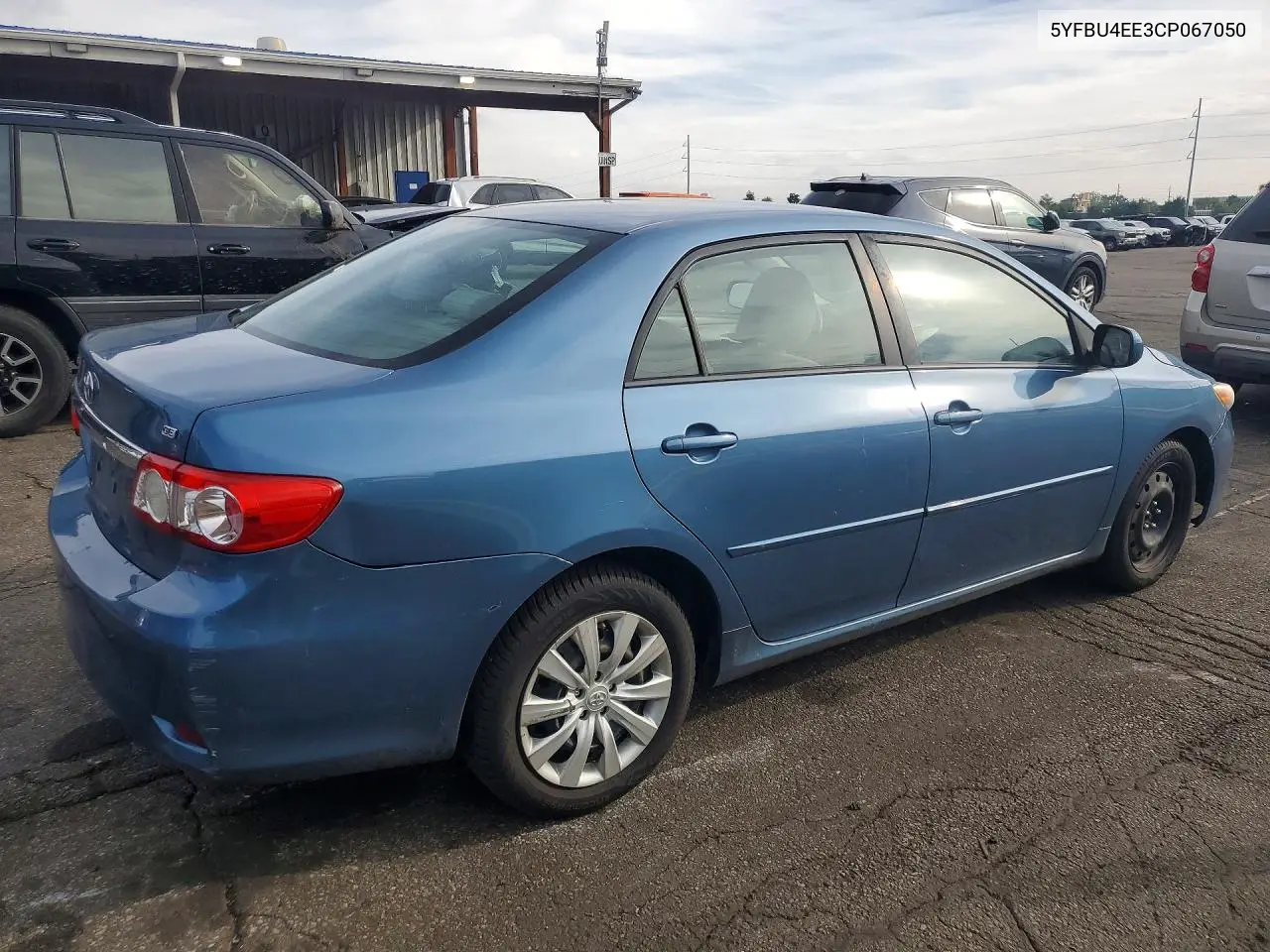 2012 TOYOTA COROLLA VIN 5YFBU4EE3CP067050 — фото 3