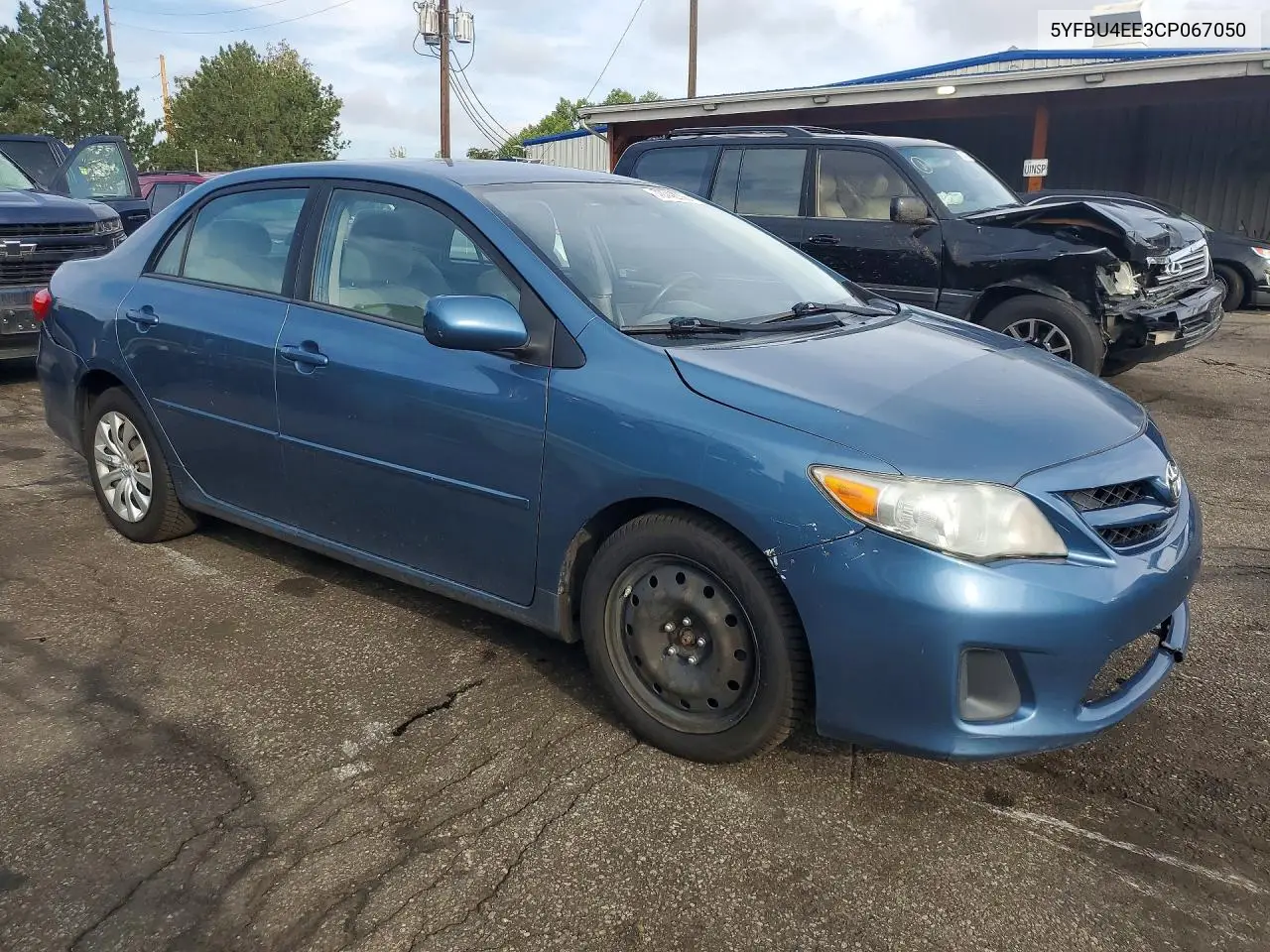 2012 TOYOTA COROLLA VIN 5YFBU4EE3CP067050 — фото 4