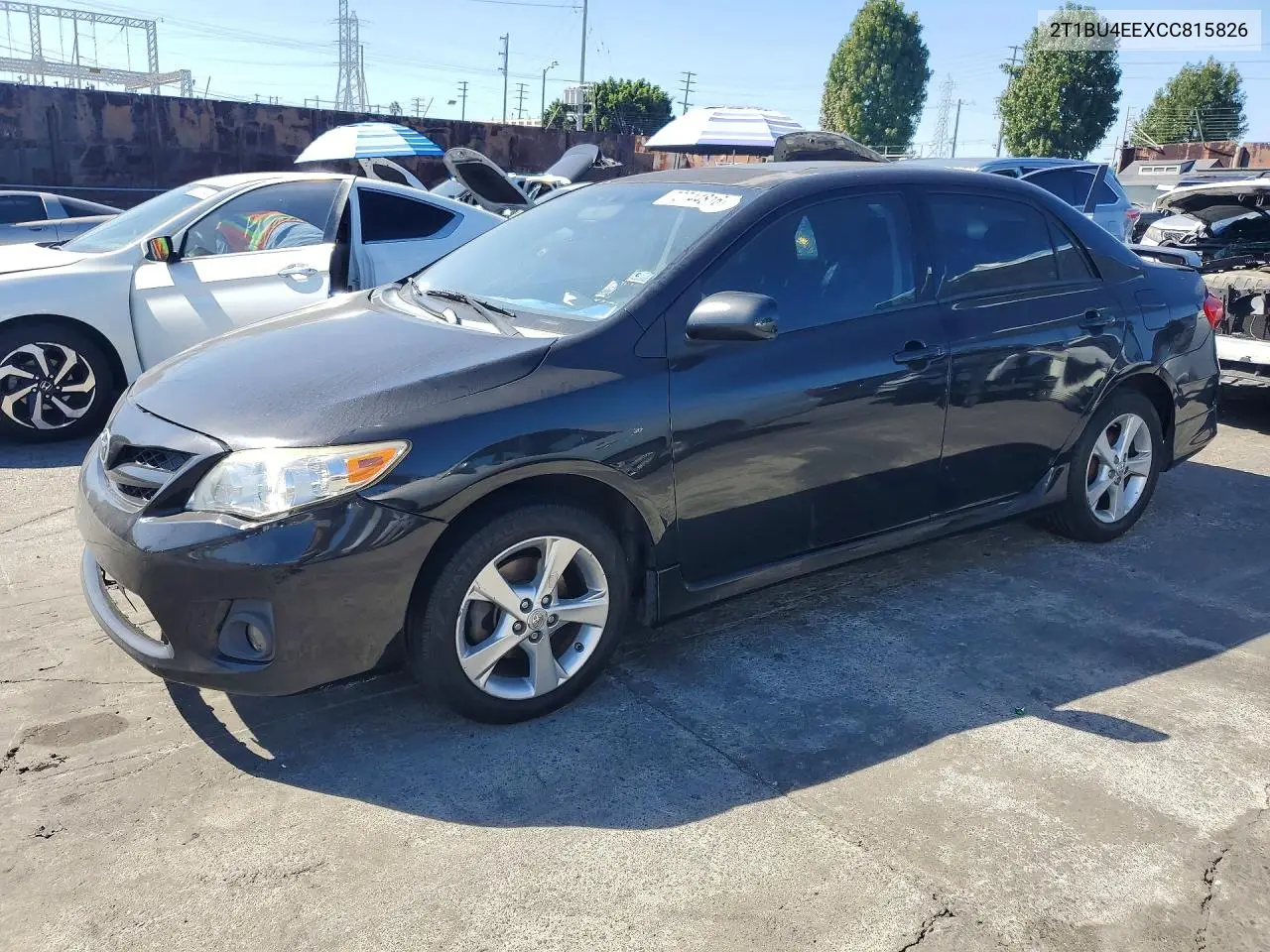 TOYOTA COROLLA 2012, VIN 2T1BU4EEXCC815826