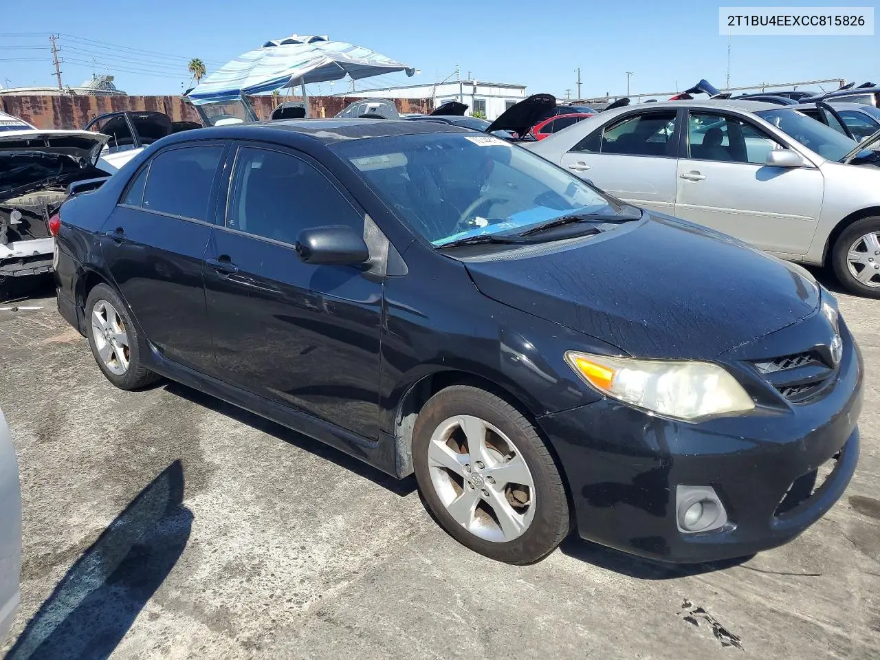 2012 TOYOTA COROLLA VIN 2T1BU4EEXCC815826 — фото 4