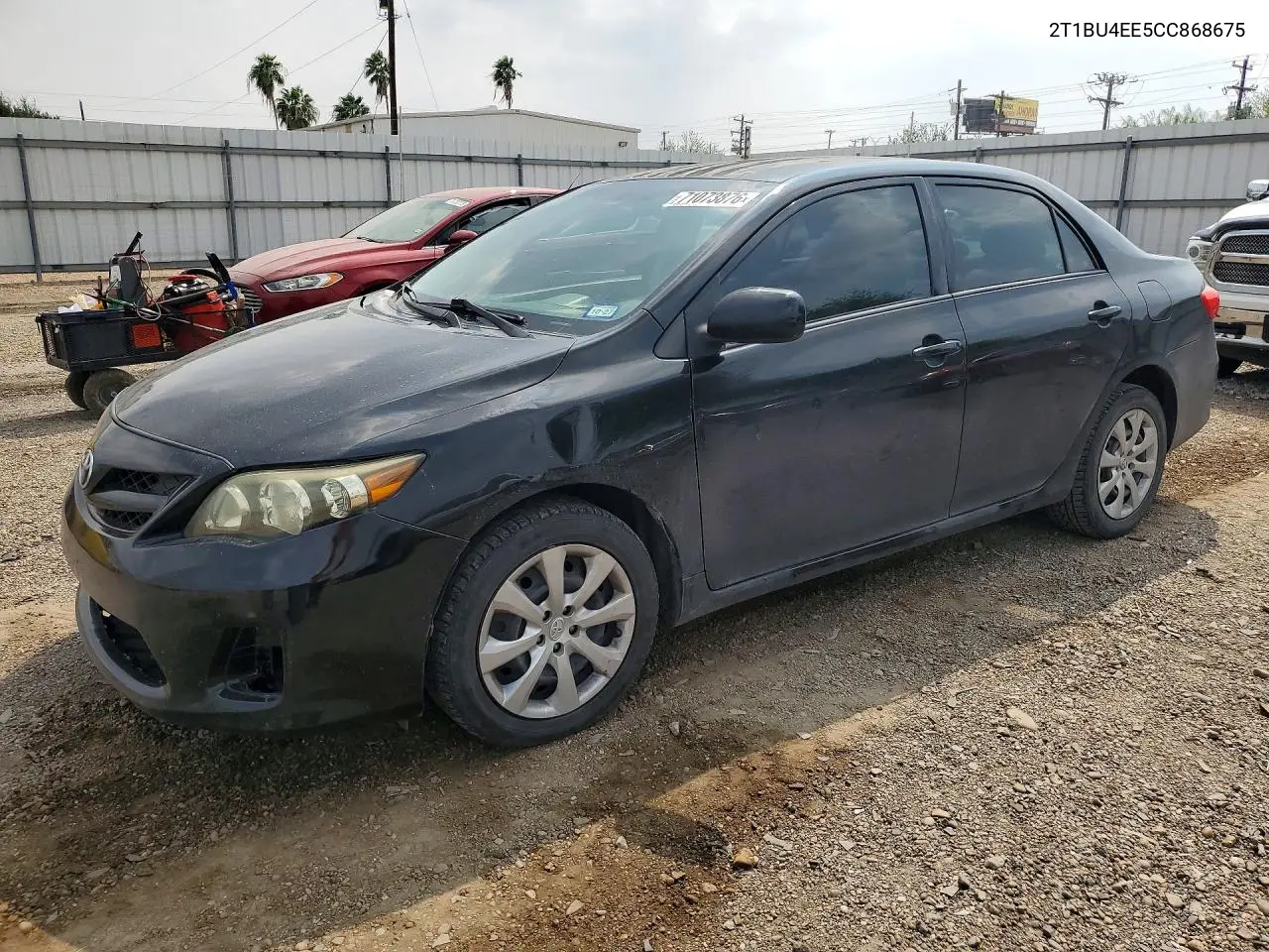 TOYOTA COROLLA 2012, VIN 2T1BU4EE5CC868675
