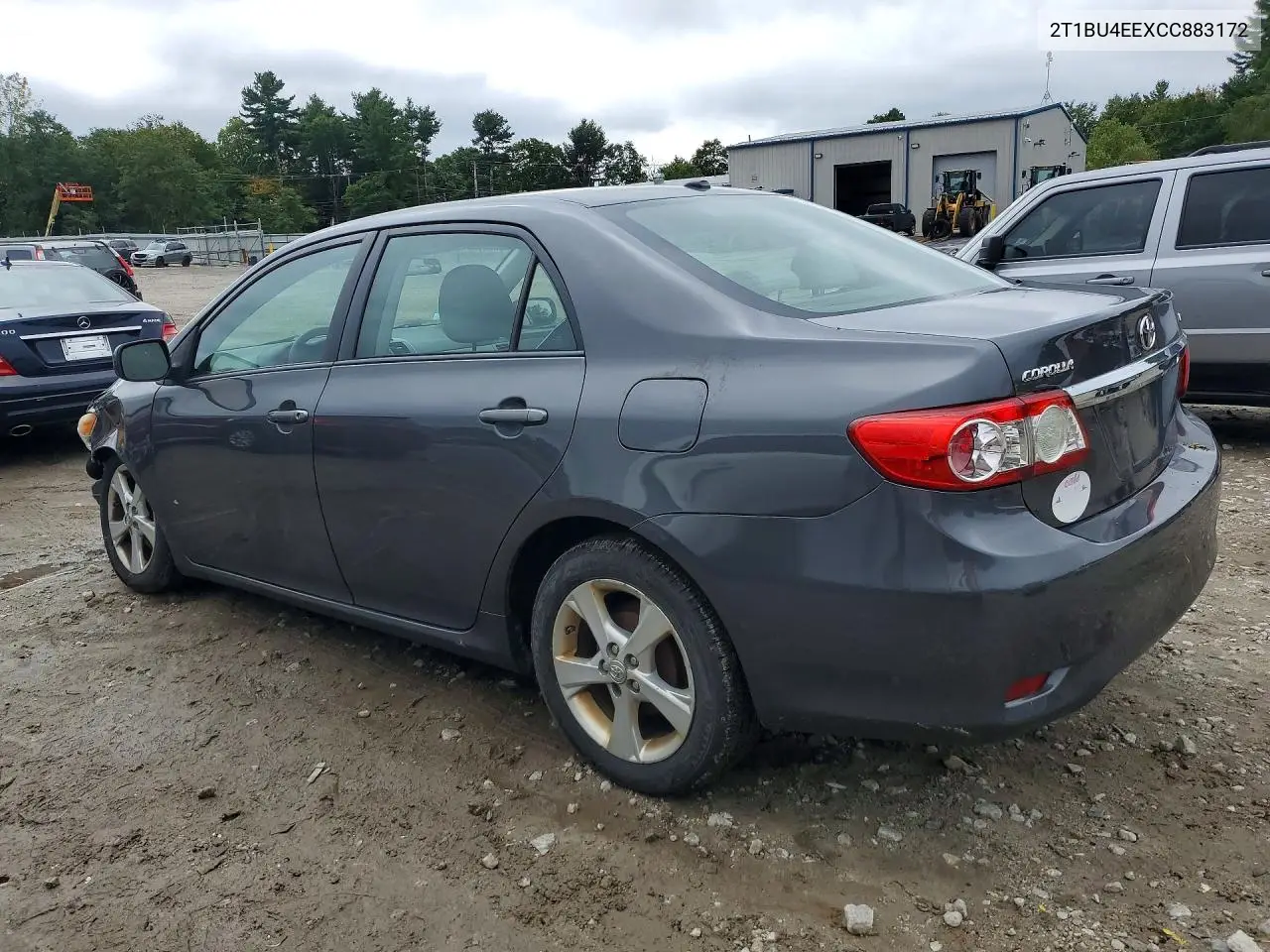2012 TOYOTA COROLLA VIN 2T1BU4EEXCC883172 — фото 2