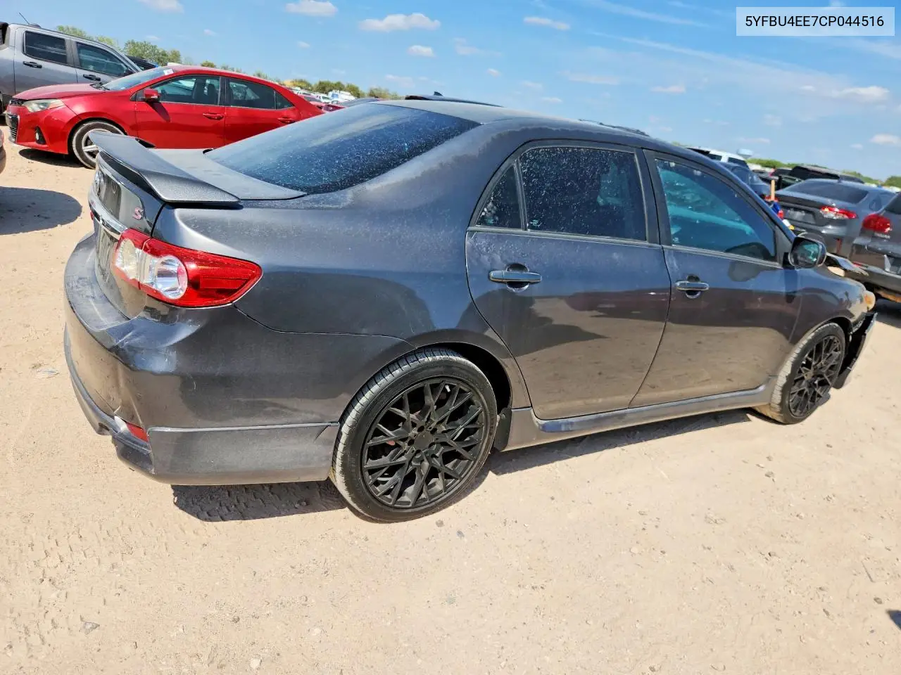 2012 TOYOTA COROLLA VIN 5YFBU4EE7CP044516 — фото 3