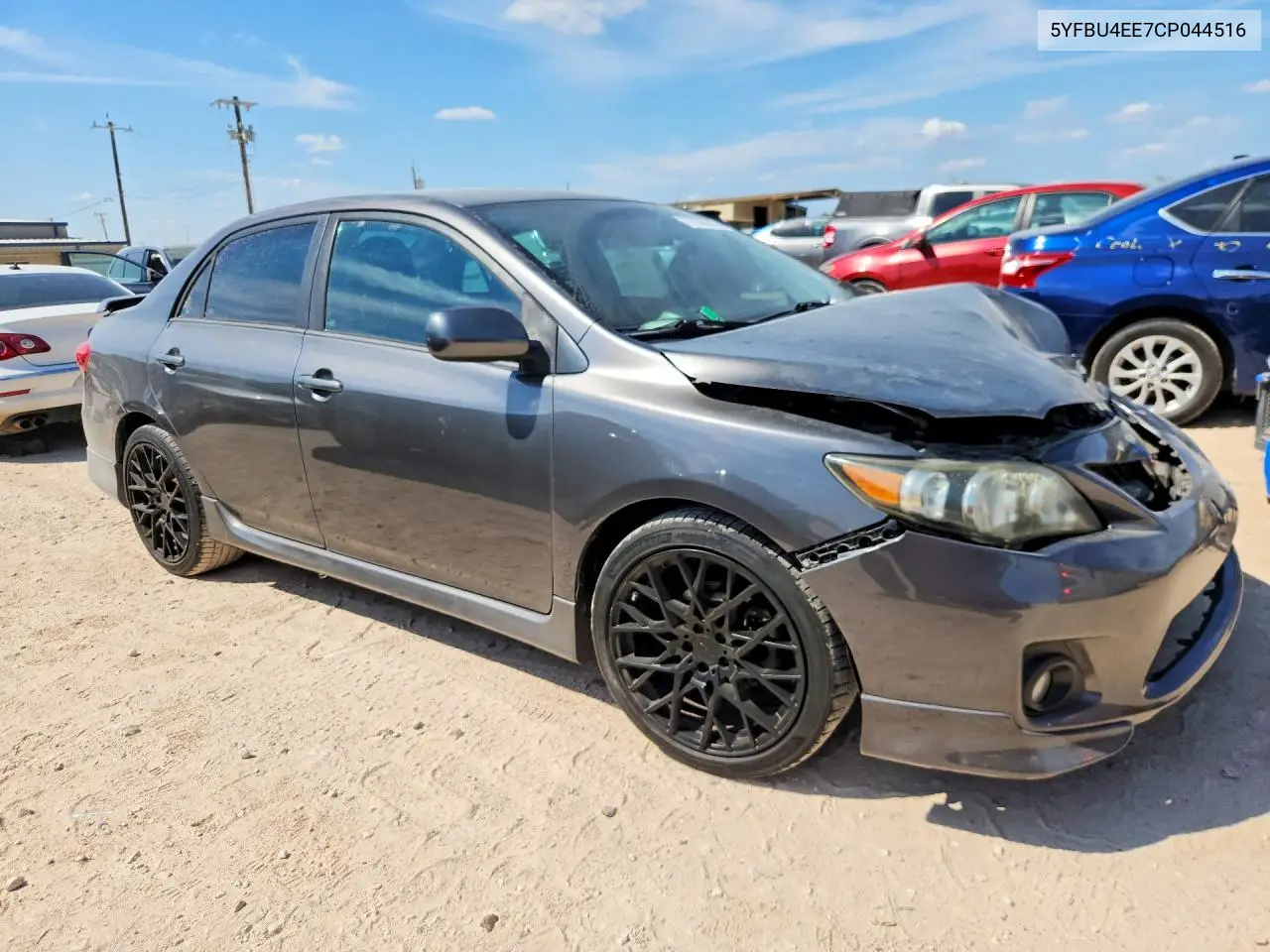 2012 TOYOTA COROLLA VIN 5YFBU4EE7CP044516 — фото 4