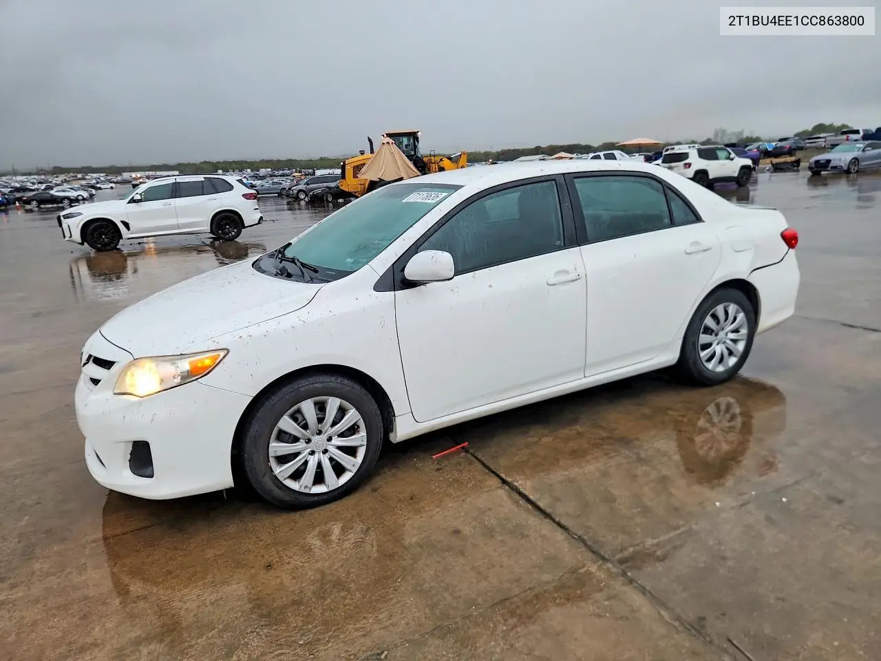 TOYOTA COROLLA 2012, VIN 2T1BU4EE1CC863800