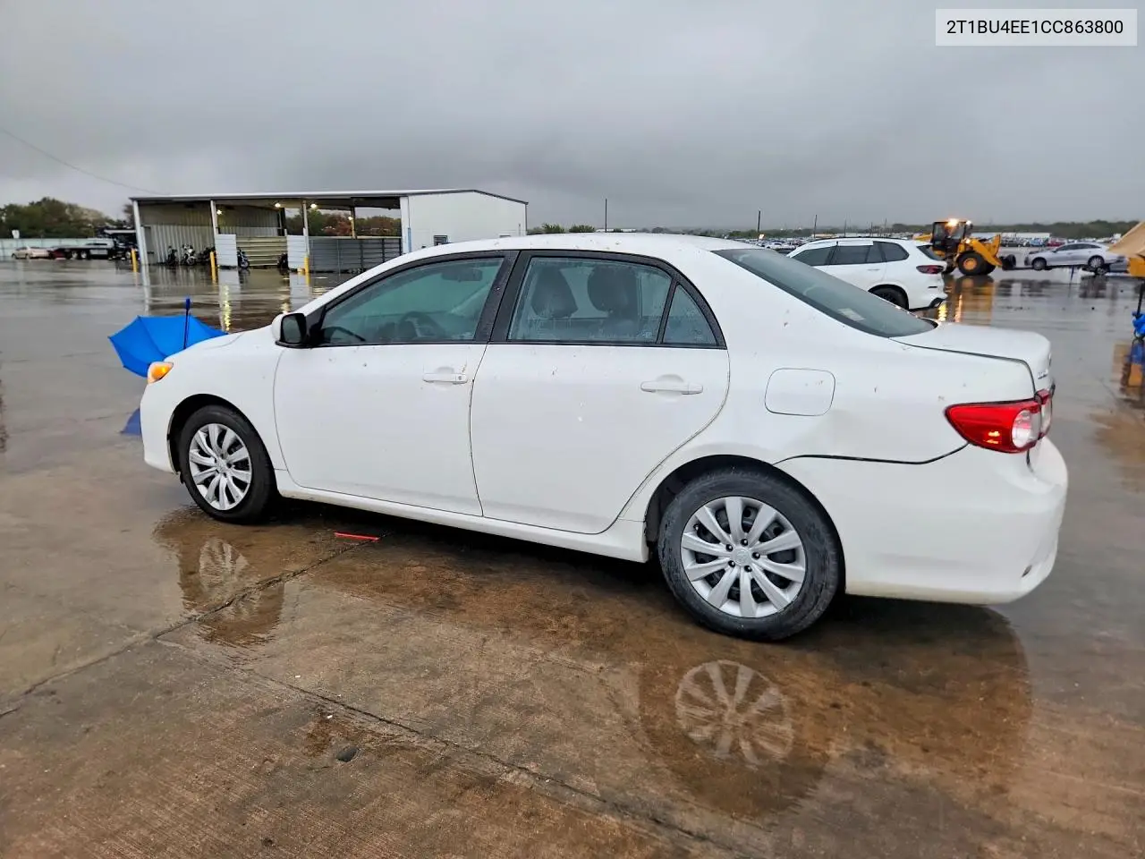 2012 TOYOTA COROLLA VIN 2T1BU4EE1CC863800 — фото 2