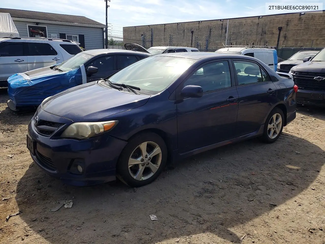 TOYOTA COROLLA 2012, VIN 2T1BU4EE6CC890121
