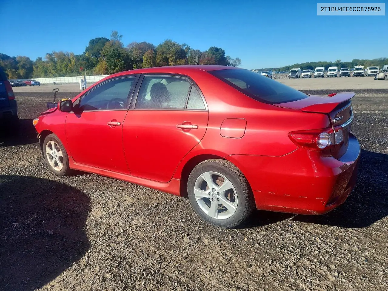 2012 TOYOTA COROLLA VIN 2T1BU4EE6CC875926 — фото 2