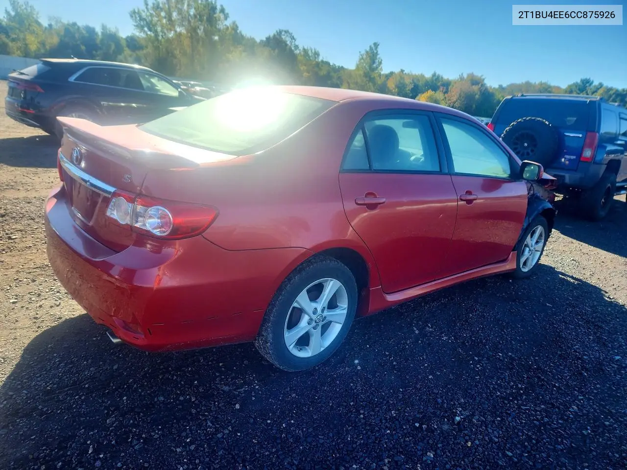 2012 TOYOTA COROLLA VIN 2T1BU4EE6CC875926 — фото 3