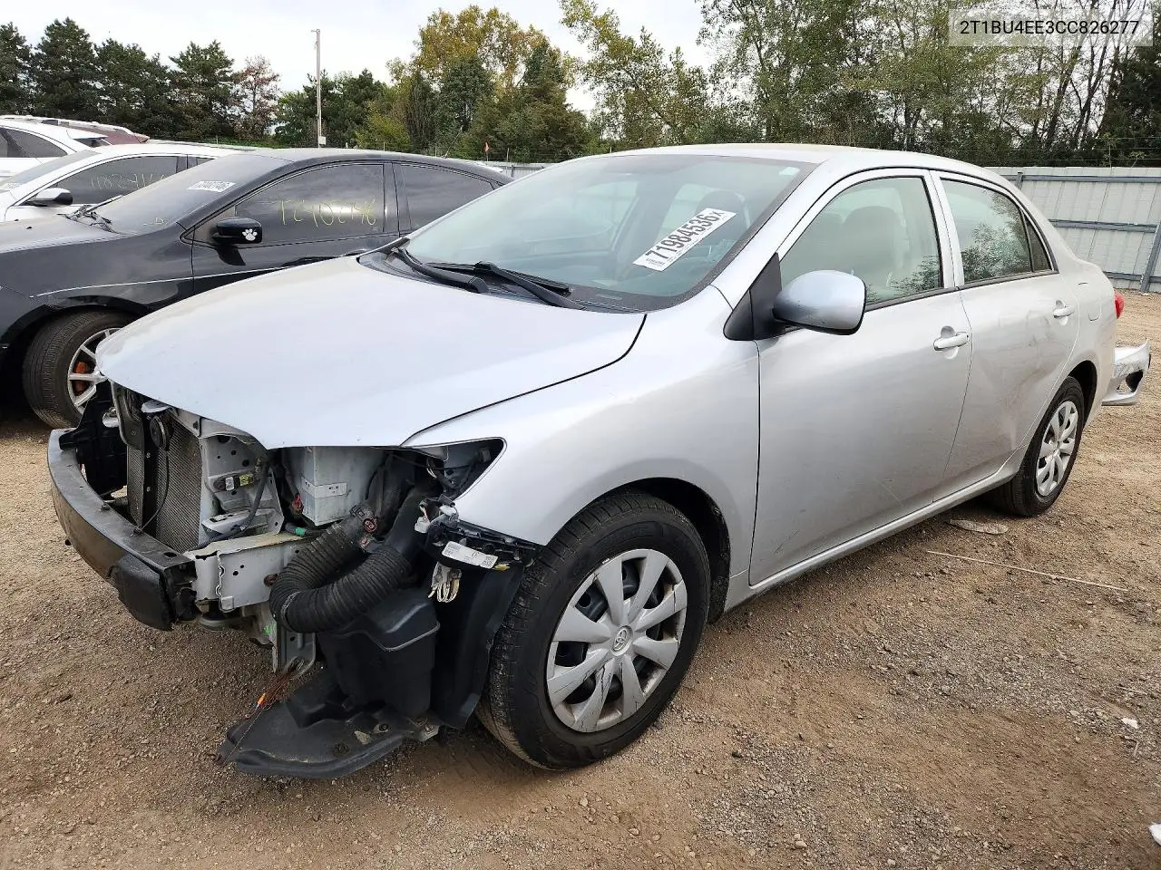 TOYOTA COROLLA 2012, VIN 2T1BU4EE3CC826277