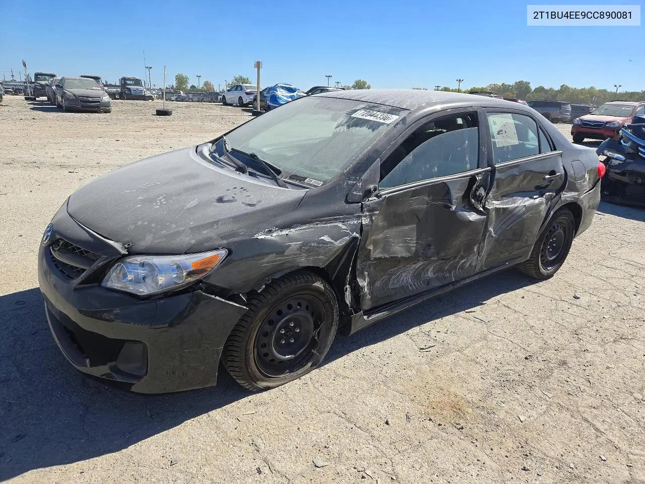 TOYOTA COROLLA 2012, VIN 2T1BU4EE9CC890081