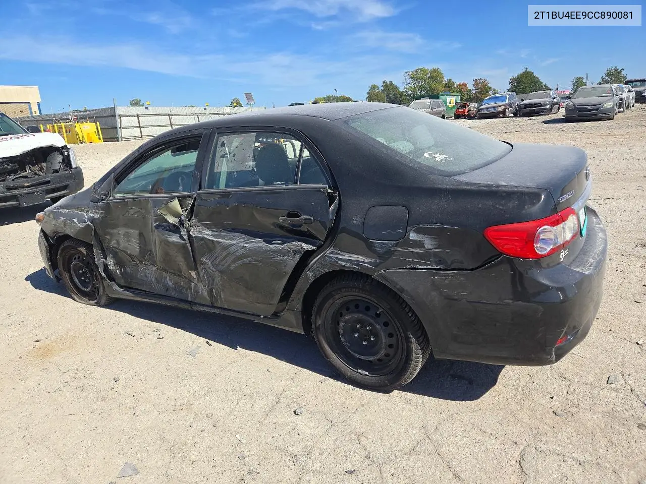 2012 TOYOTA COROLLA VIN 2T1BU4EE9CC890081 — фото 2