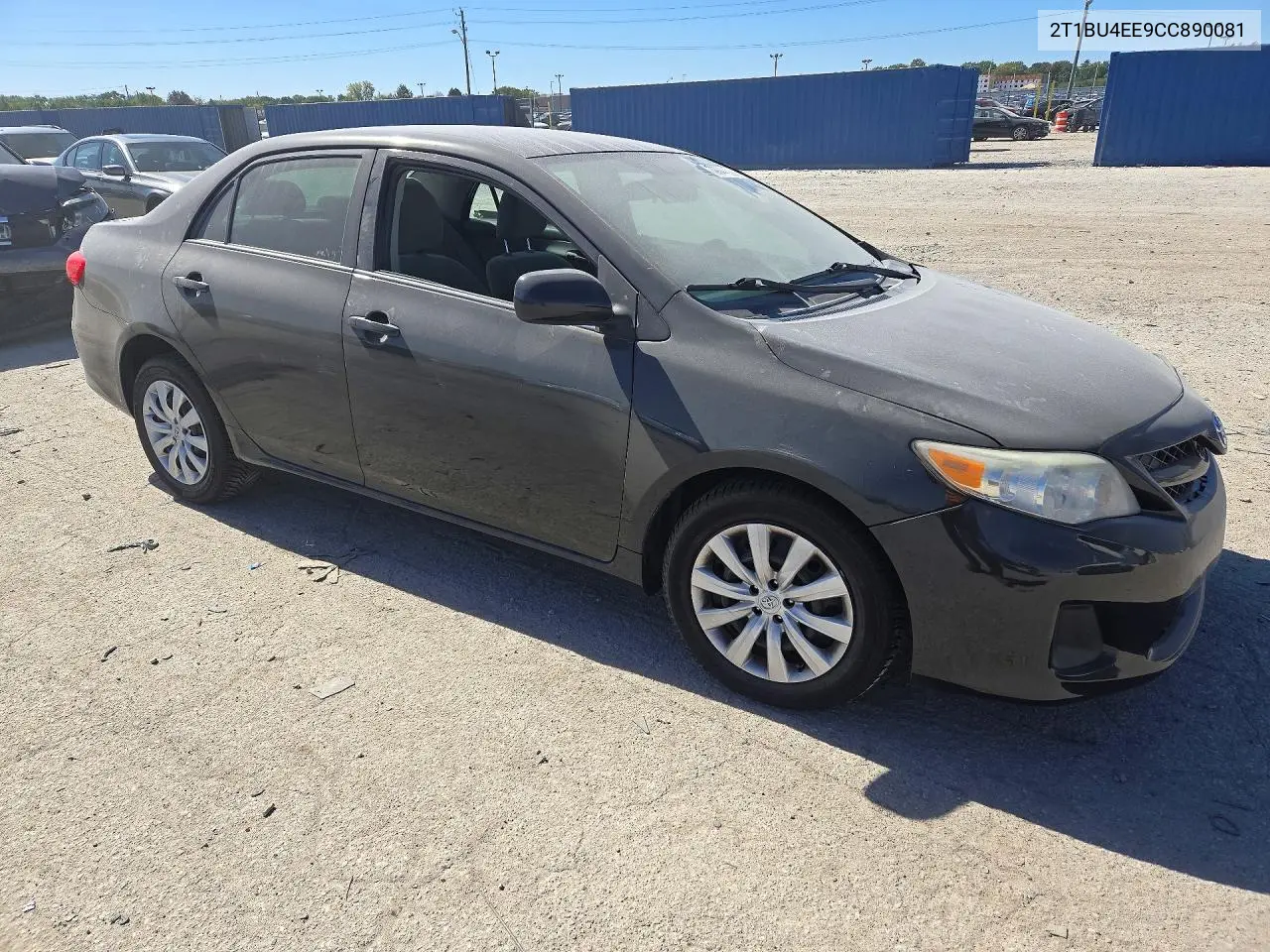2012 TOYOTA COROLLA VIN 2T1BU4EE9CC890081 — фото 4
