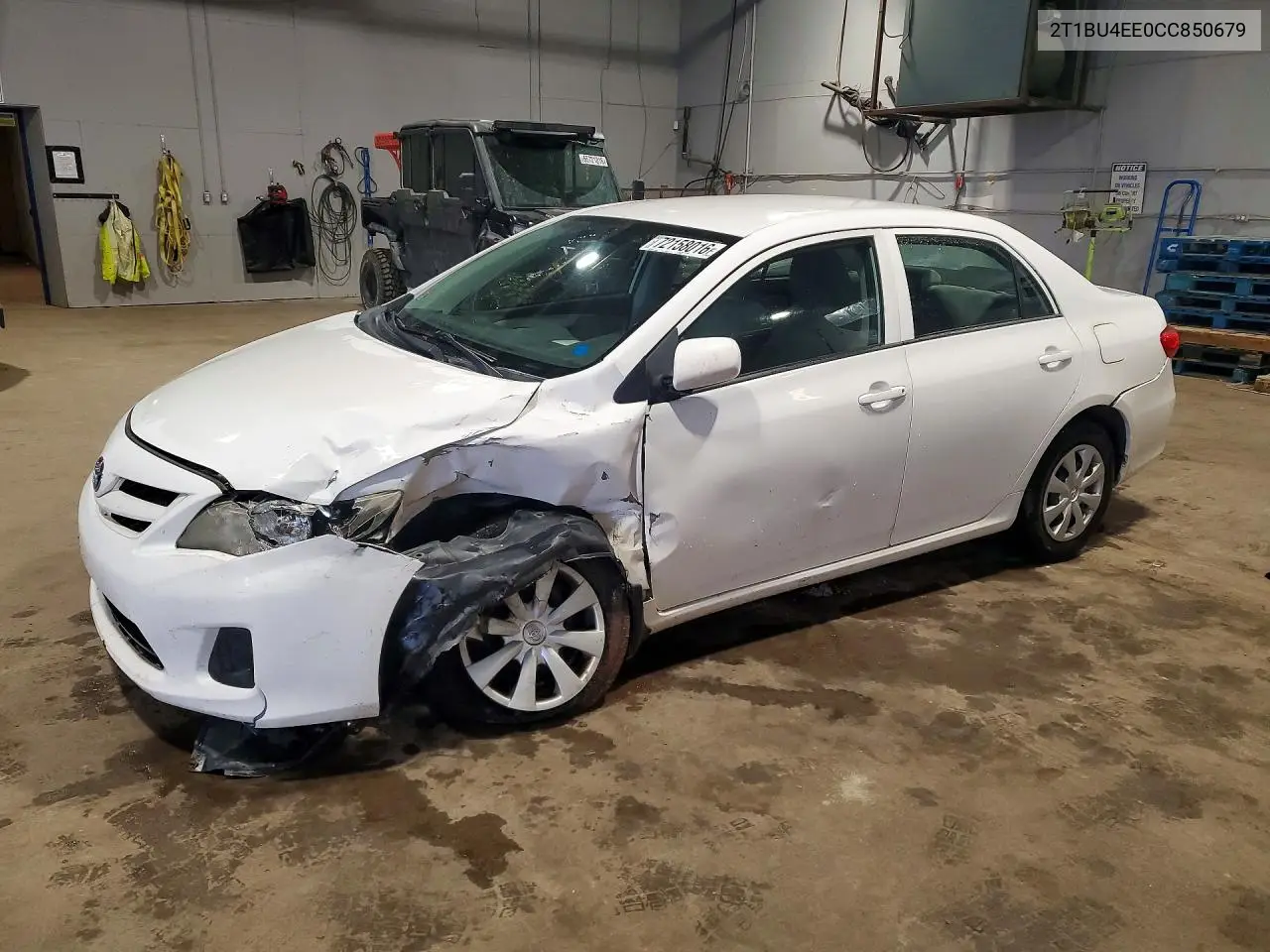 TOYOTA COROLLA 2012, VIN 2T1BU4EE0CC850679