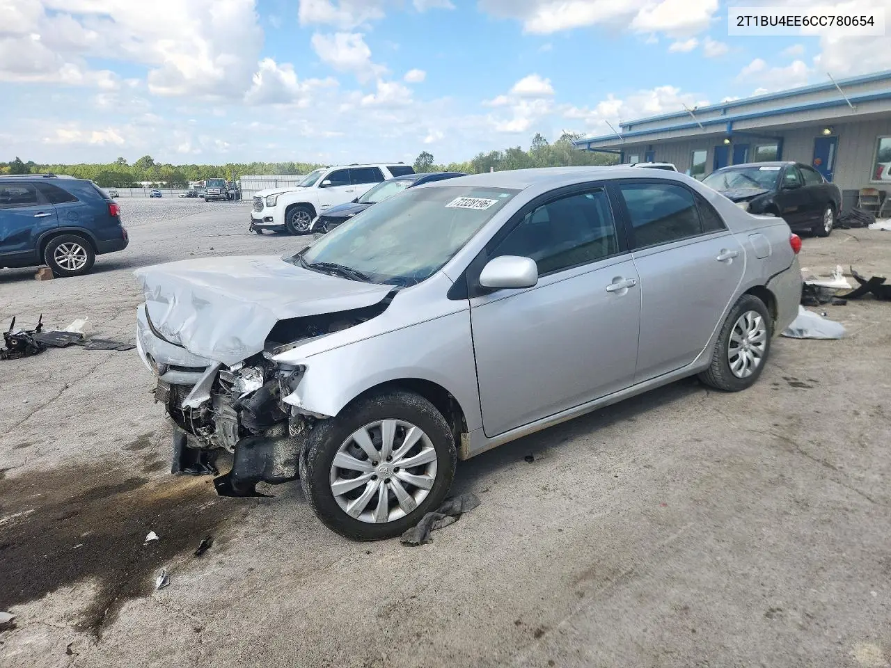 TOYOTA COROLLA 2012, VIN 2T1BU4EE6CC780654