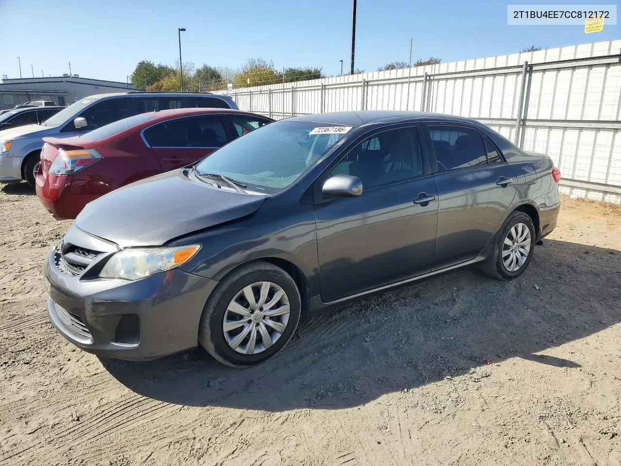 TOYOTA COROLLA 2012, VIN 2T1BU4EE7CC812172