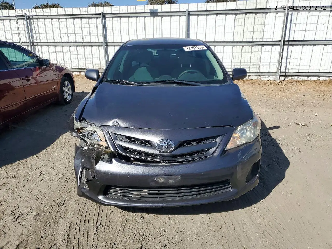 2012 TOYOTA COROLLA VIN 2T1BU4EE7CC812172 — фото 5