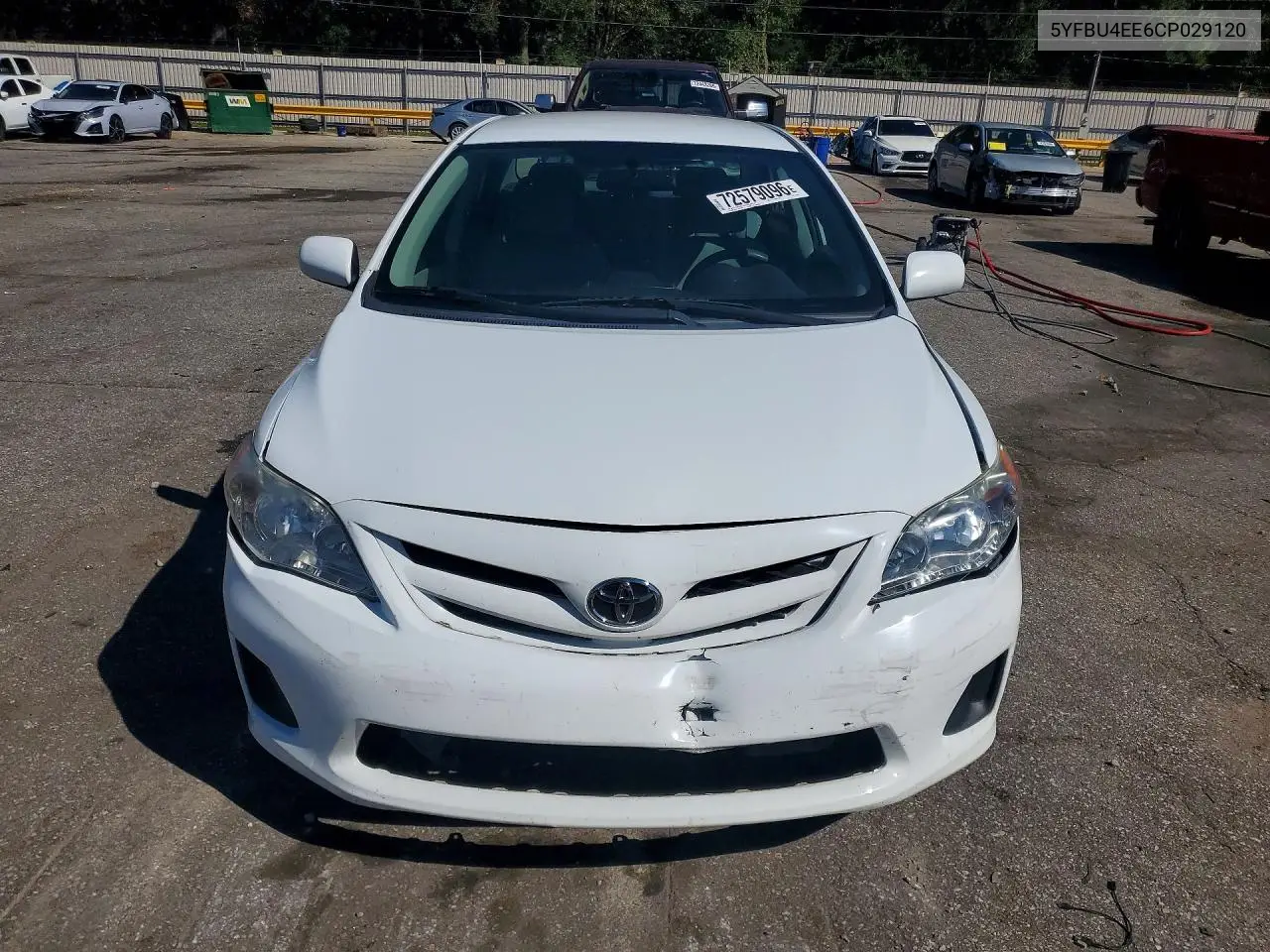 2012 TOYOTA COROLLA VIN 5YFBU4EE6CP029120 — фото 5
