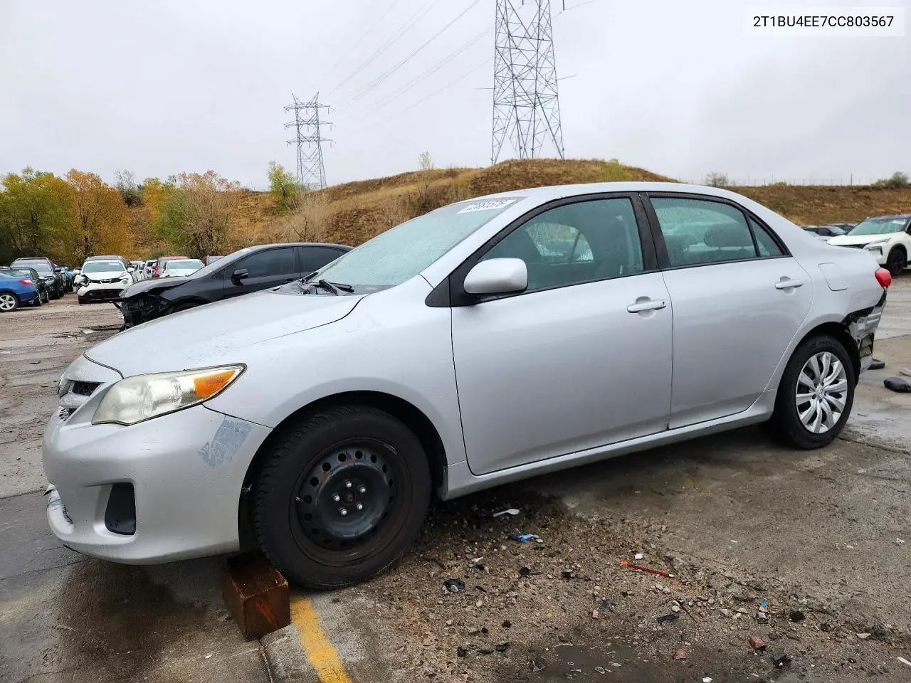 TOYOTA COROLLA 2012, VIN 2T1BU4EE7CC803567