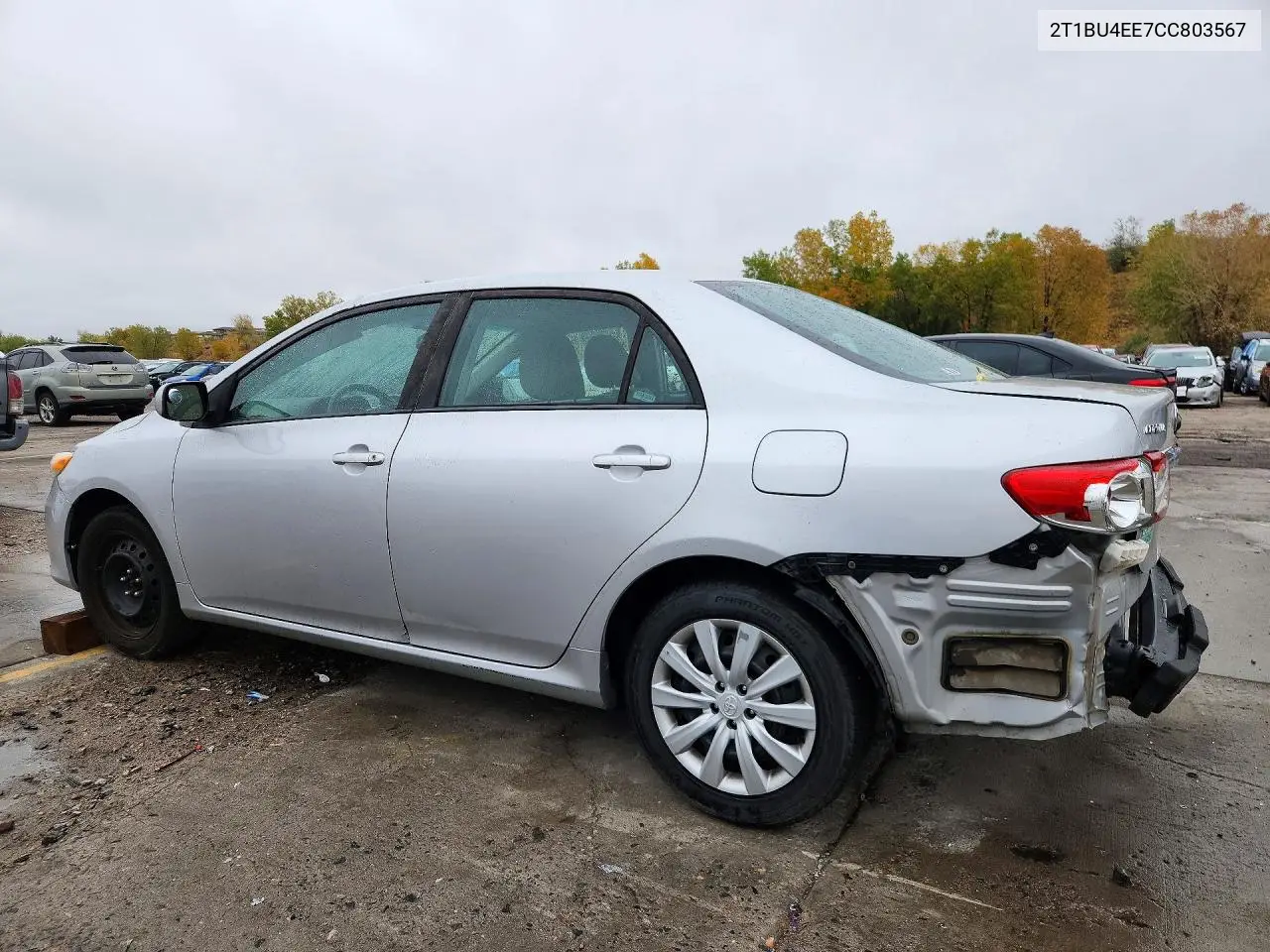 2012 TOYOTA COROLLA VIN 2T1BU4EE7CC803567 — фото 2