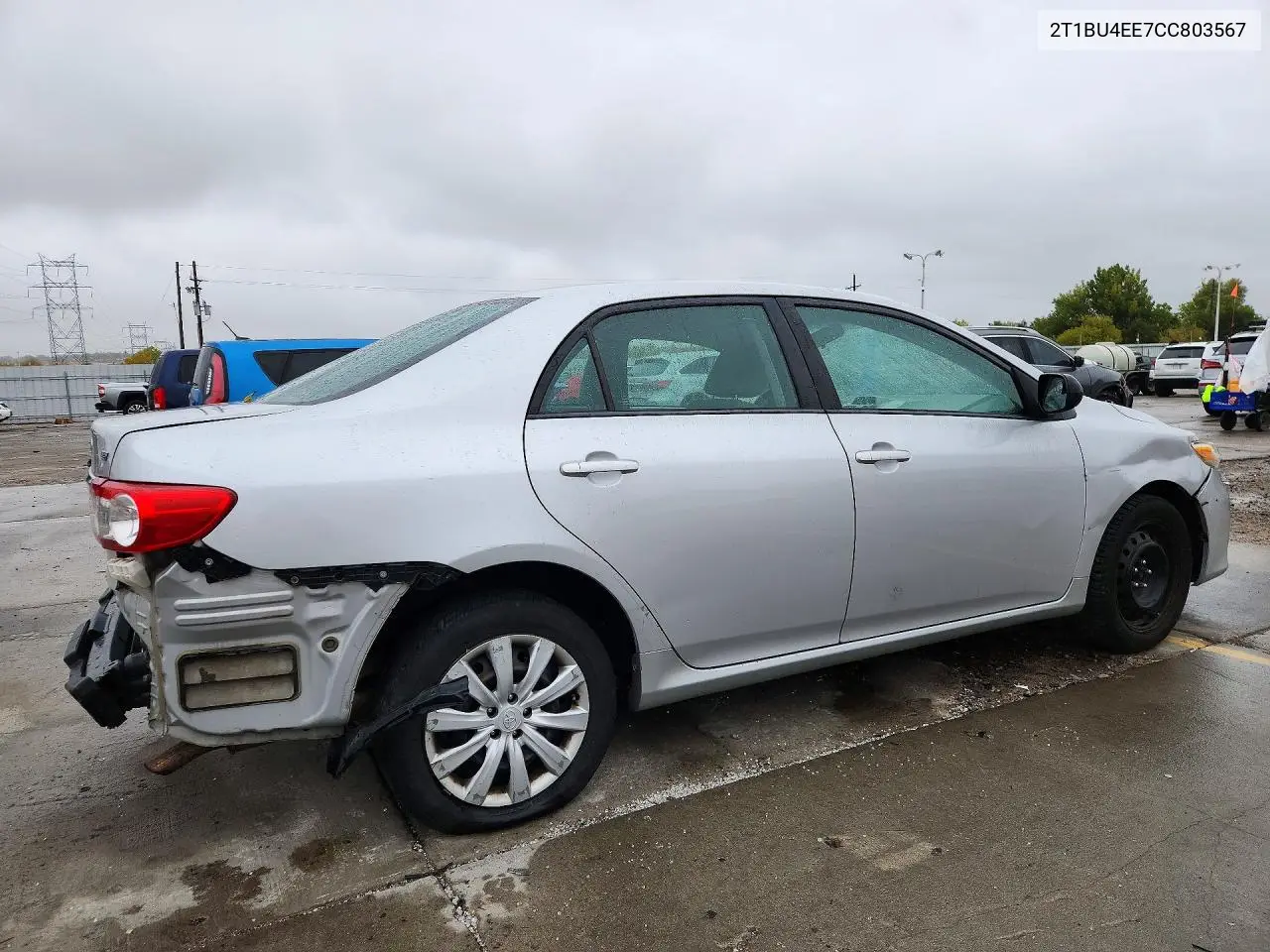2012 TOYOTA COROLLA VIN 2T1BU4EE7CC803567 — фото 3
