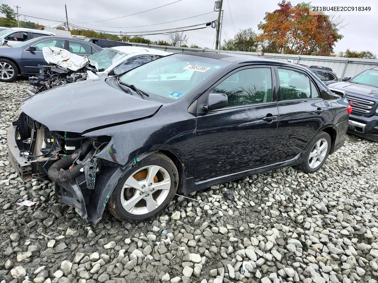 TOYOTA COROLLA 2012, VIN 2T1BU4EE2CC918349