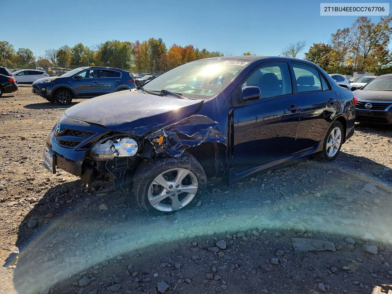 TOYOTA COROLLA 2012, VIN 2T1BU4EE0CC767706