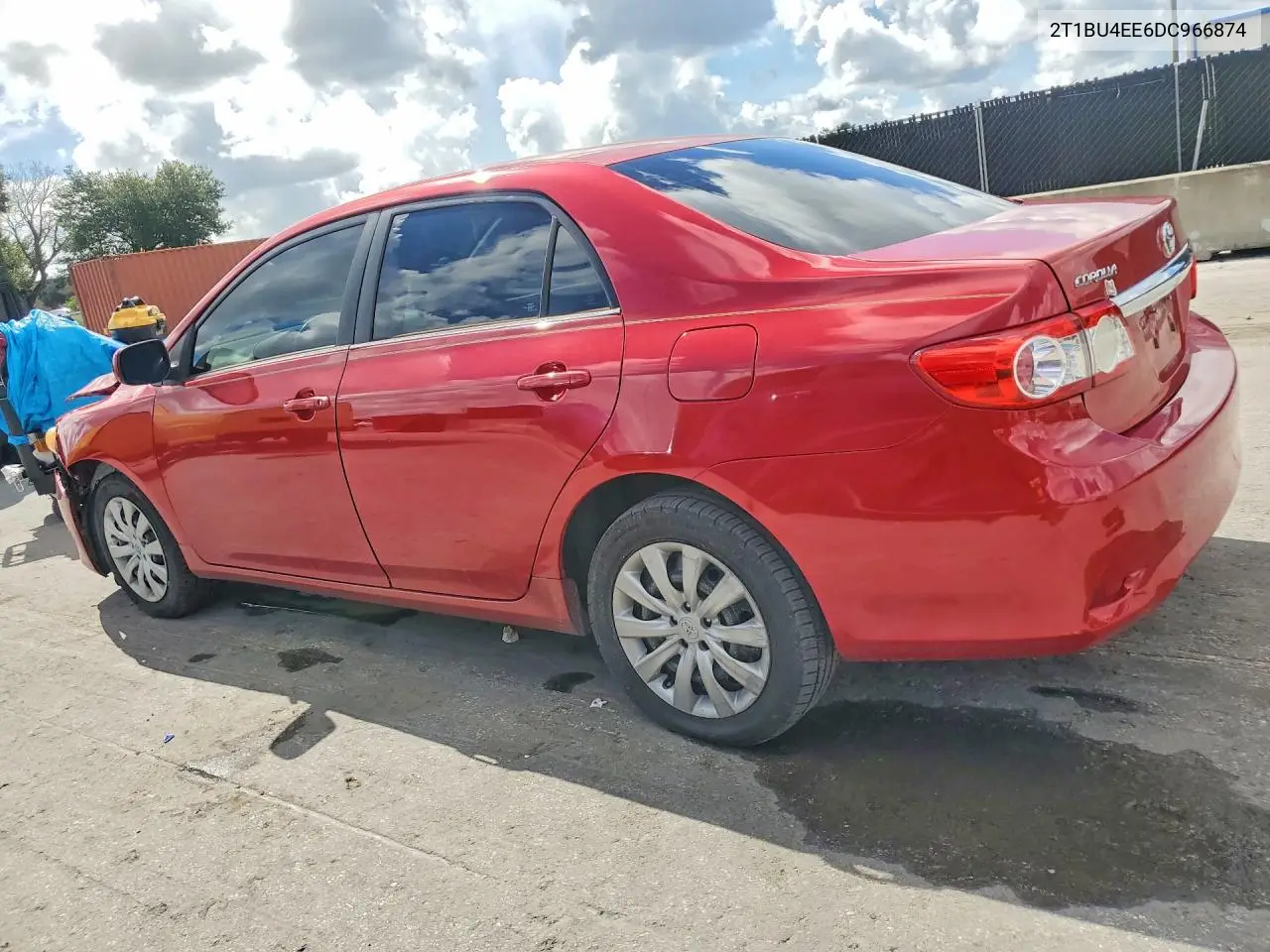 2013 TOYOTA COROLLA VIN 2T1BU4EE6DC966874 — фото 2