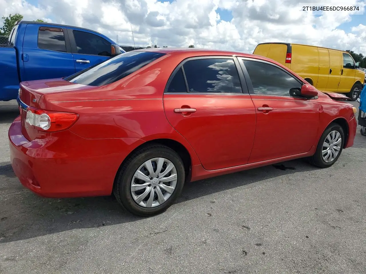 2013 TOYOTA COROLLA VIN 2T1BU4EE6DC966874 — фото 3