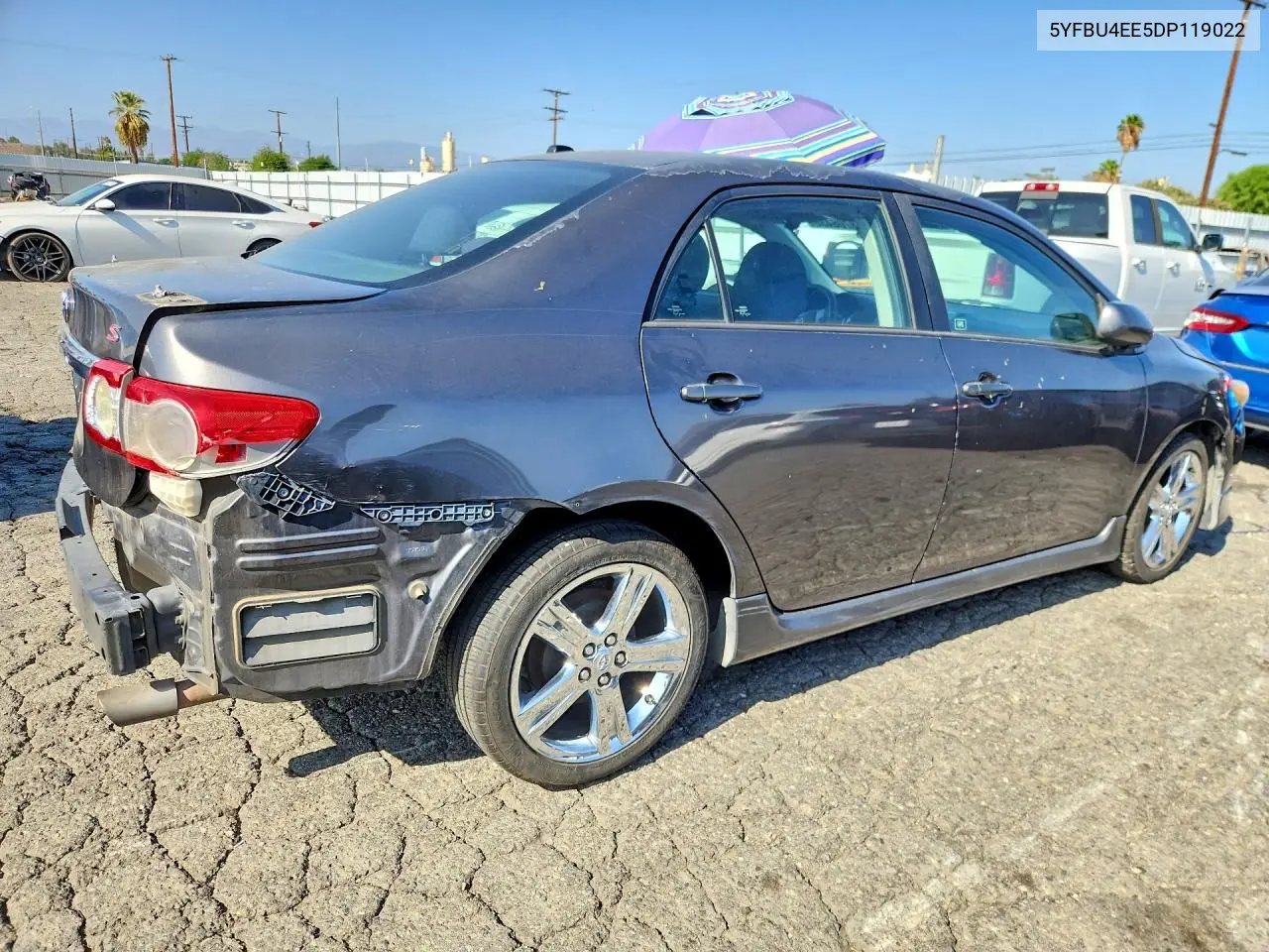 2013 TOYOTA COROLLA VIN 5YFBU4EE5DP119022 — фото 3