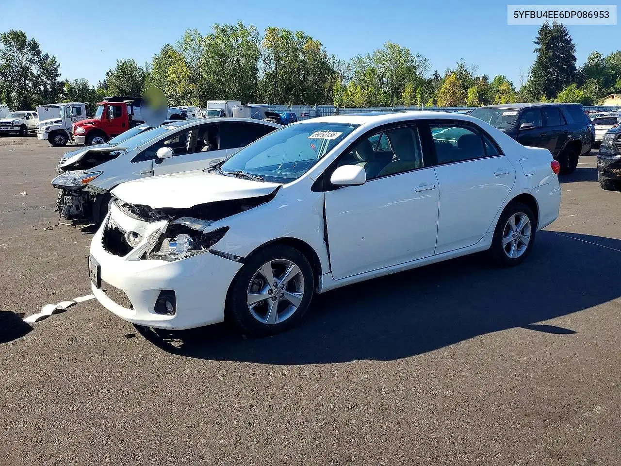 TOYOTA COROLLA 2013, VIN 5YFBU4EE6DP086953