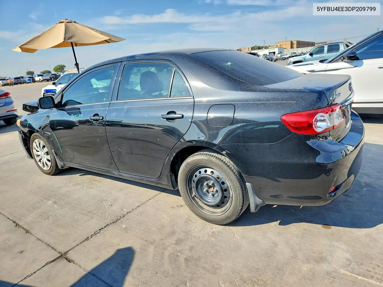 2013 TOYOTA COROLLA VIN 5YFBU4EE3DP209799 — фото 2
