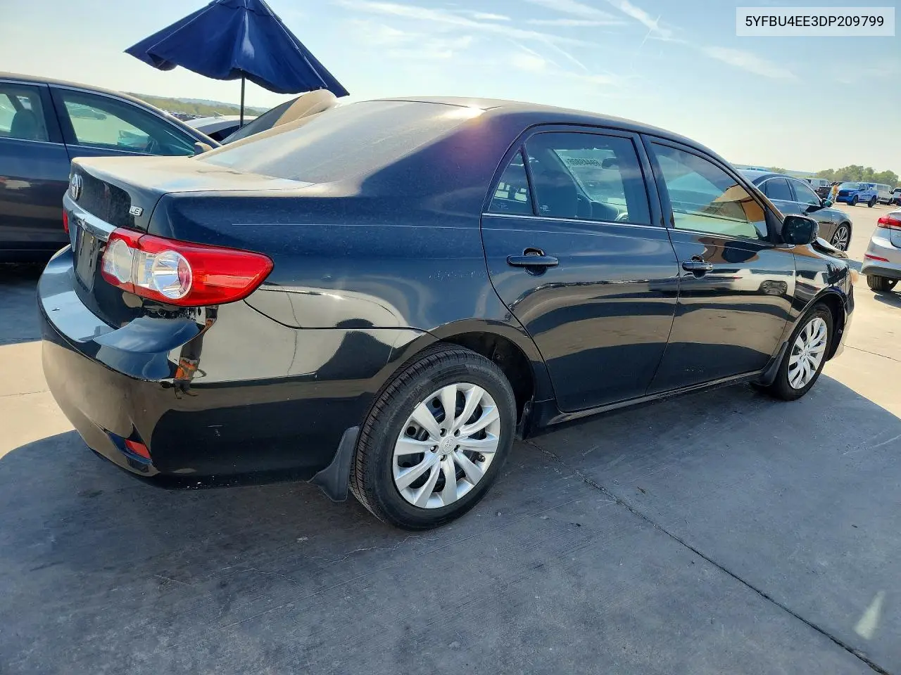 2013 TOYOTA COROLLA VIN 5YFBU4EE3DP209799 — фото 3