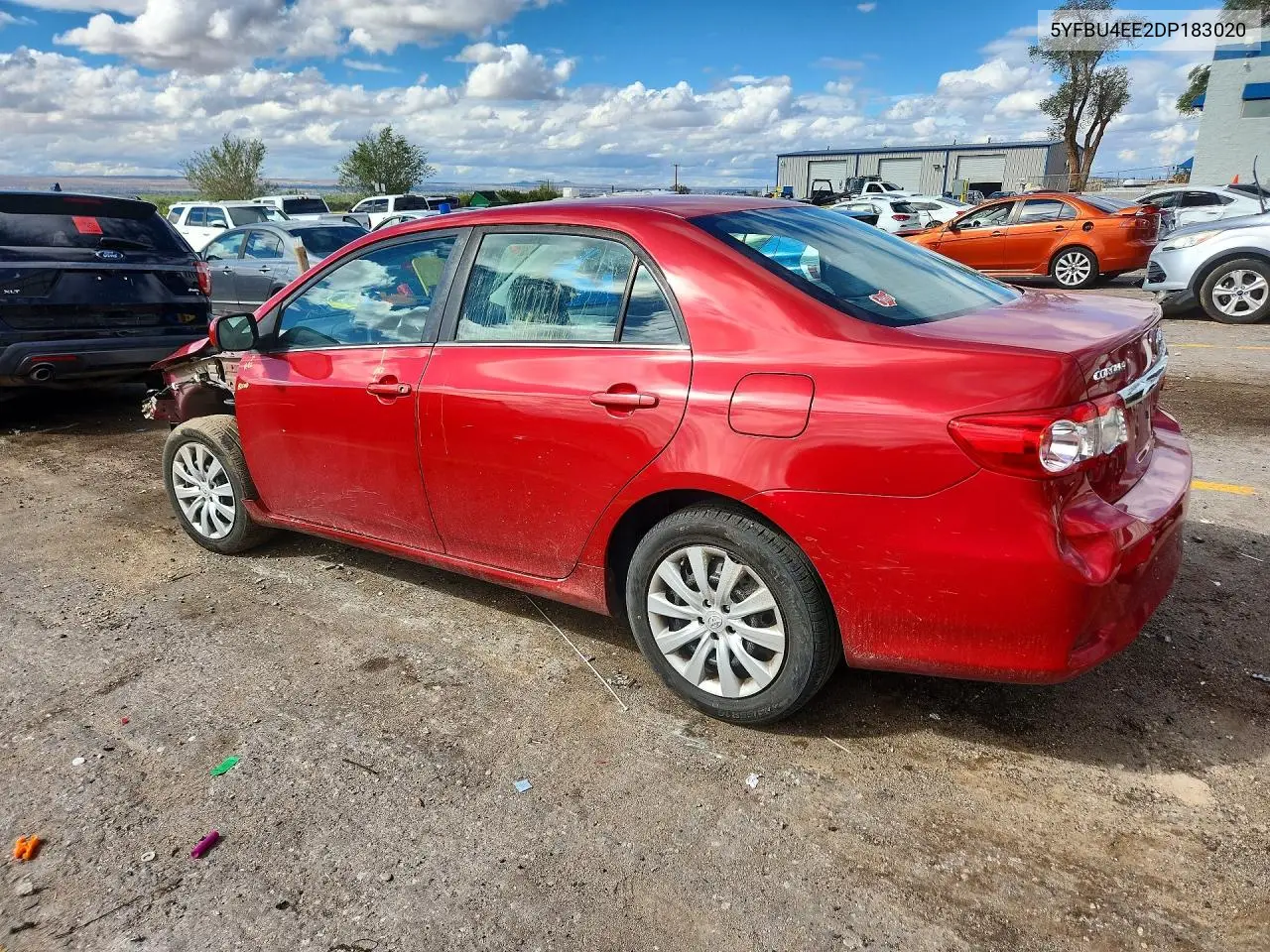 2013 TOYOTA COROLLA VIN 5YFBU4EE2DP183020 — фото 2