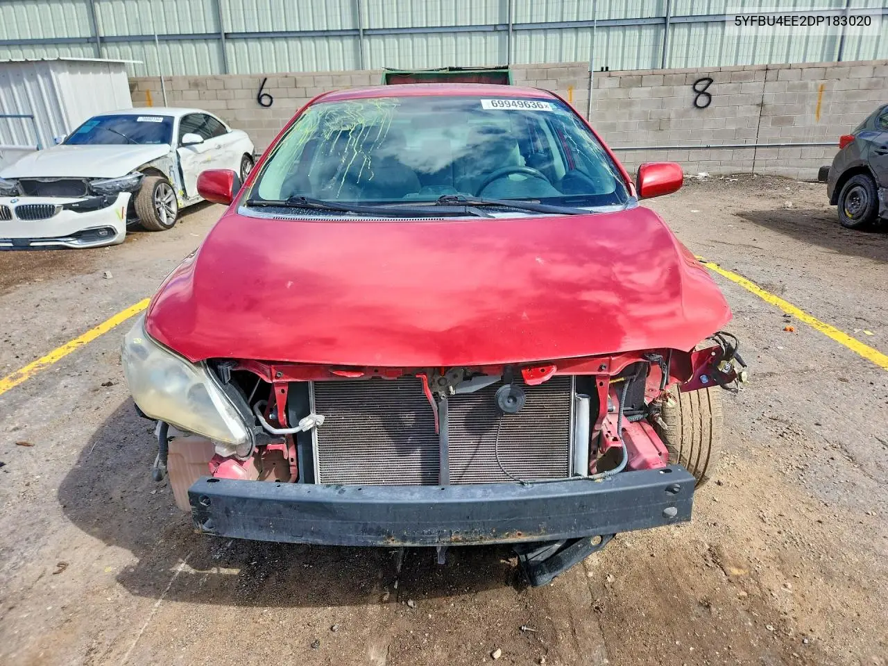 2013 TOYOTA COROLLA VIN 5YFBU4EE2DP183020 — фото 5