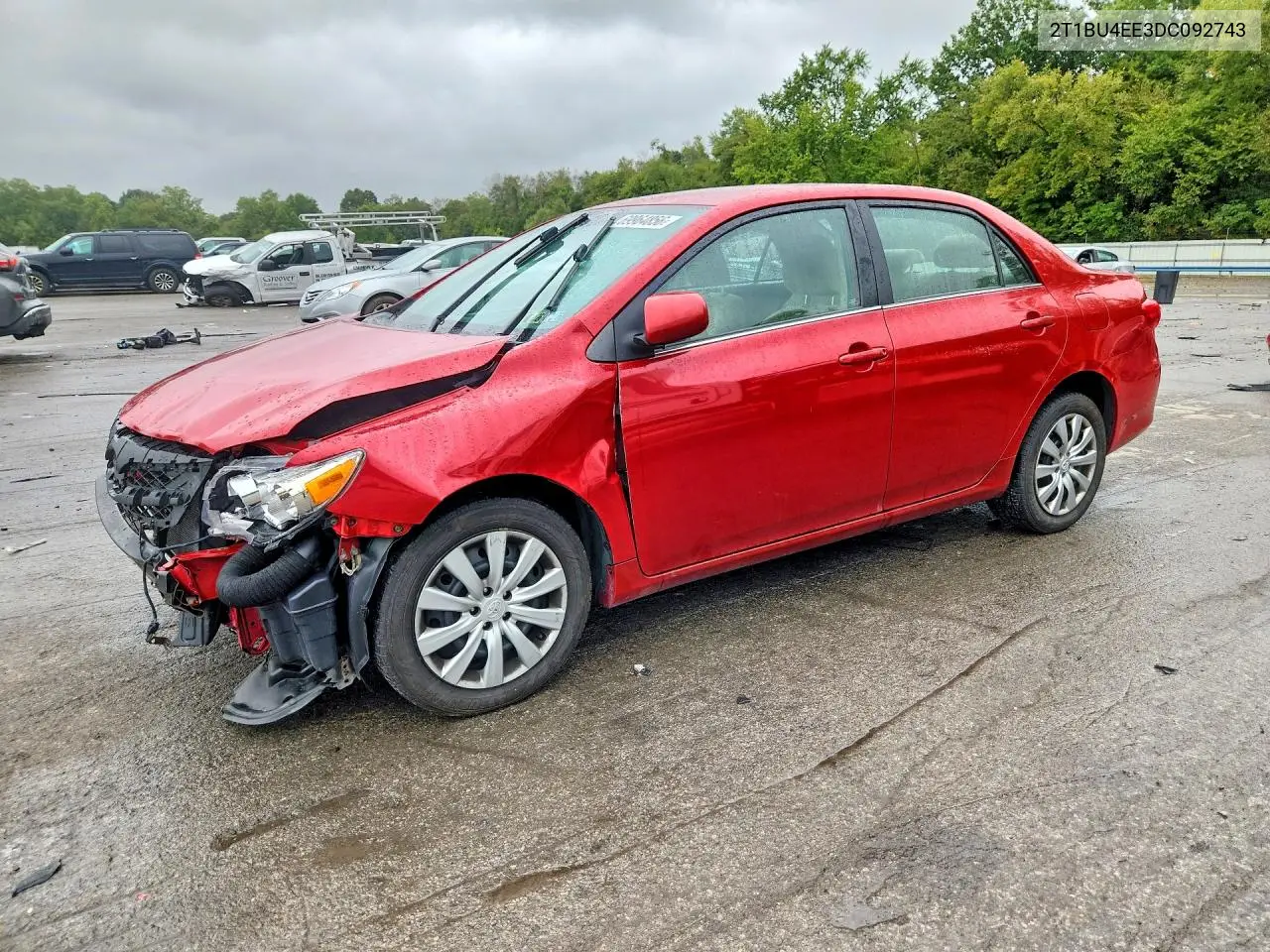TOYOTA COROLLA 2013, VIN 2T1BU4EE3DC092743