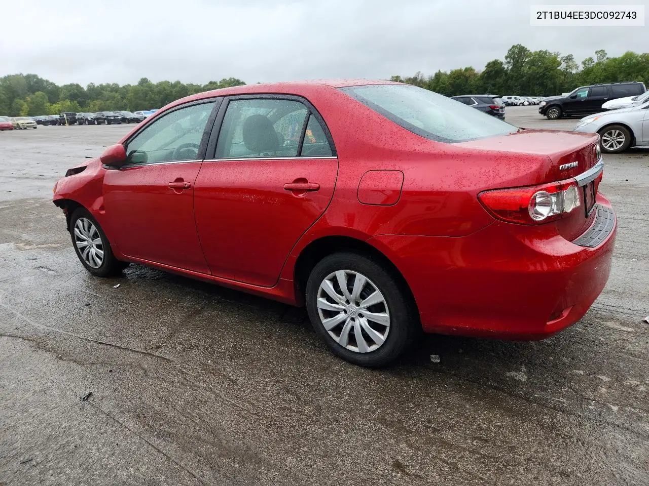 2013 TOYOTA COROLLA VIN 2T1BU4EE3DC092743 — фото 2